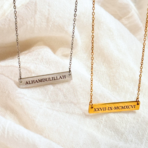 Flat Bar Necklace