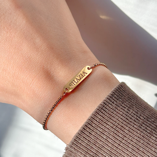 Mini Flat Bar Adjustable Bracelet